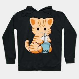 Tabby Cat Bubble Tea Hoodie